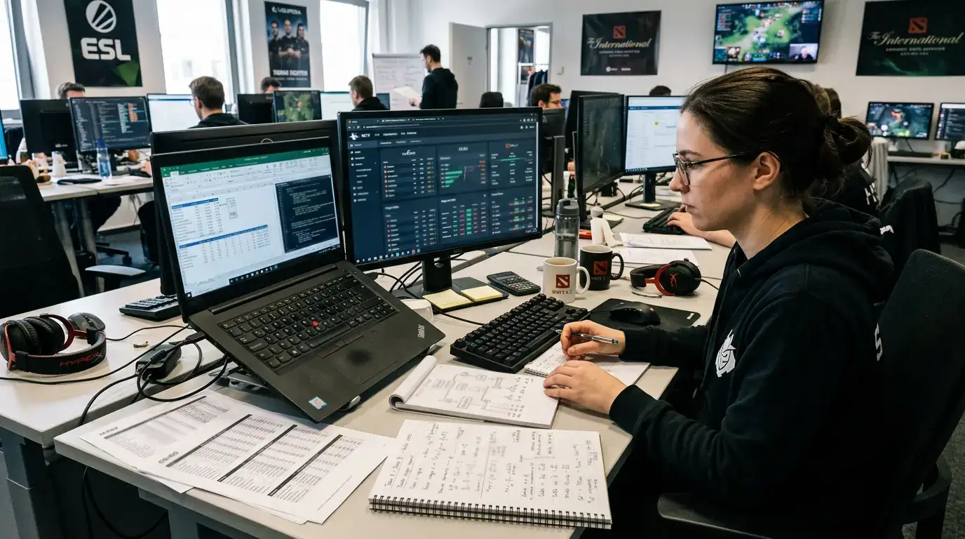 Data-driven залагане при eSports — как данните движат коефициентите