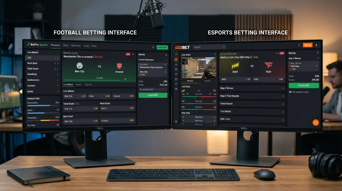 Дълбочина на пазарите — eSports срещу футбол в залагането