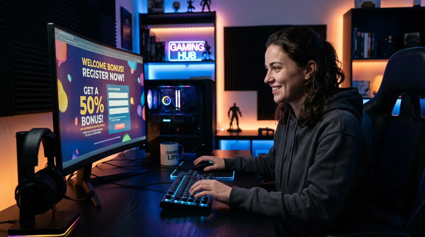 Бонус при регистрация за eSports залози — нов играч създава акаунт при букмейкър